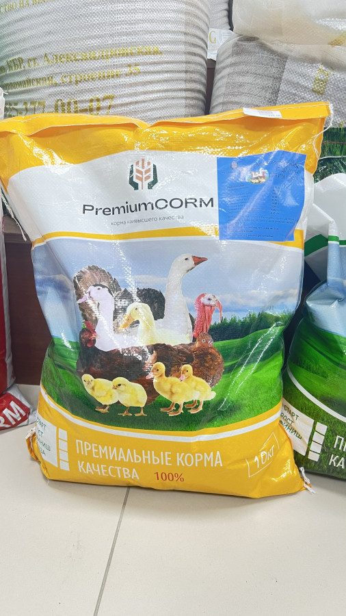 Комбикорм Premium CORM для яичной птицы,уток и гусей Рост 10кг