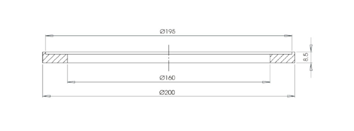 Прокладка для нержавеющей крышки 30л 3257, для аппарата