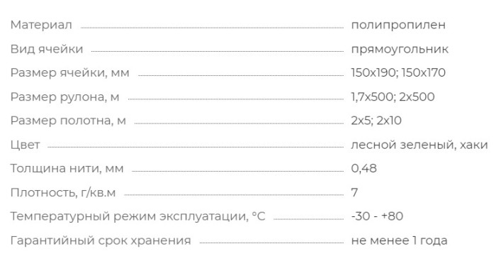 Ф-190\2\10 Сетка шпалерная для огурцов 2м*10м